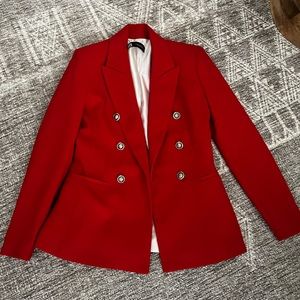 Red Zara Blazer